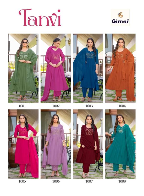 Girnar tanvi vol 1 anarkali 3pcs daily wear kurtis wholesale